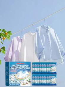 jakehoe Tabletas efervescentes de limpieza para la ropa, eliminan manchas y grasa, suavizan y refrescan las telas