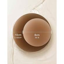 Nipple Covers Women Hypoallergenic Cakes Bra Sticky Adhesive Silicone Nipple Pasties With Travel Box - AA-C杯+黏合劑+椰皮 - 查看 6