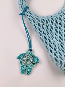 Encantos de bolso con temática de tortuga y estrella de mar, que incluyen estrella de mar de diamante, estrella de mar con cuentas, estrella de mar brillante, etc. Se pueden usar como encantos de bolso, llaveros de coche o como pequeños regalos para familiares, amigos y seres queridos en cumpleaños, días festivos y temporada de regreso a clases. - Multicolor - Ver 8