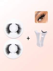 2 perechi de gene magnetice reutilizabile 3D naturale magnetice gene false instrument cosmetic portabil 3 pași presă pe gene false clip set 6-11 mm gene pentru nuntă, petrecere, întâlnire bandă gene, gene, gene, gene false