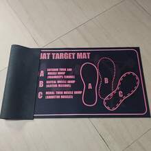 1 szt. Kolorowa mata do przysiadów, antypoślizgowa i odporna na zużycie, odpowiednia do domu i siłowni