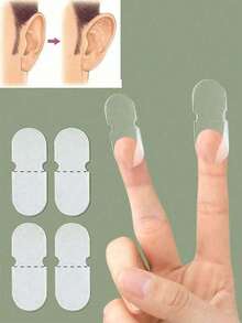 6/18/30/60/120pcs Ear Lifting Tapes, Strong Support Transparent Painless Silicone Beauty Ear Tapes, Say Goodbye To Flat Ears, Create V-Shaped Face, Natural Ear Contour - Multicolor - View 4