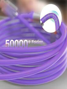 Multi USB Charging Cable 6A, 3-In-1 Fast Charger Cord Connector With Type C/Micro USB Port Adapter Compatible With Huawei, Honor, POCO, OPPO, VIVO, OnePlus Mobile Phone Charger Data Cord Fast Charging Compatible With IPhone, Android, Camera, MP3 Universal Adapter