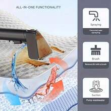 ESUPER 800W Pet Vacuum Cleaner - Deep Clean Sofa, Mattress, Carpet & Trims | 2000ml Water Tank, 600ml Waste Tank | Includes Cleaning Brush & Hose, Pet Grooming Essentials|Modern Vacuum Design|Durable Construction, Pet Grooming Supplies