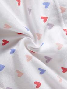 6条装女童舒适透气三角内裤，带有心形、彩虹、城堡图案 - 彩色 - 查看 2