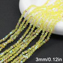 3mm/120.9pcs Colorful Faceted Artificial Crystal Triangle Beads, Suitable For DIY Jewelry Making, Bracelets, Necklaces, Phone Straps And Fashion Decorations - DIY - View 9