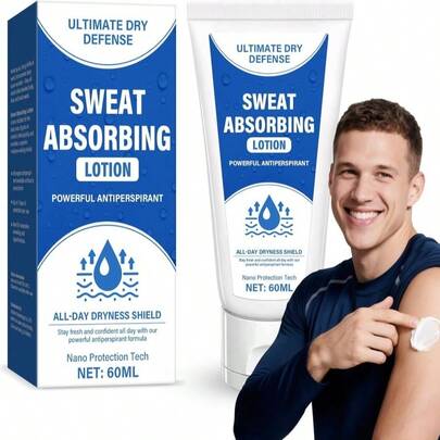 Face Antiperspirant For Sweating, Sweat Blocker For Sensitive Skin,Face No Sweat Lotion, Oily Skin Control, Anti Sweat For Men &Amp; Women, 60ml