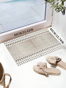 1pc Extra Long Washable Non-Slip Area Rug - 100% Polyester Geometric Pattern Rug, Suitable For Hallway, Kitchen, Bedroom, Living Room, Entryway - Farmhouse Style Decor, Machine Washable, Multiple Sizes Available, Washable Floor Mat, Hallway Decor, Classic Home Decor, Easy Maintenance - Multicolor - View 13