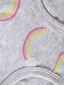 6条装女童舒适透气三角内裤，带有心形、彩虹、城堡图案 - 彩色 - 查看 3