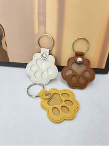 1pc Customized Pet Plush Keychain, Personalized Photo Keyring, Unique Pet Owner Memorial Gift For Dog & Cat Lovers, Durable, Vibrant Color, Adorable