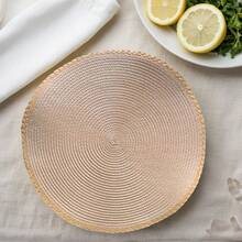 4 Stücke/6 Stücke/8 Stücke runde Tischsets mit abgerundeten Kanten, 6er Set, beige Tischsets hitzebeständig, isoliert, fleckabweisend, geeignet für Dinner, Hochzeit, Party, 6er Tischset-Set kann als Tischsets und Dekorationen verwendet werden, runde Tischsets ideal für Weihnachten, Thanksgiving, Silvester Feiern, Küche, Hotel, Restaurant, Geburtstag, Einweihungsparty, Familientreffen, Hochzeit, Ostern, Innen- und Außenbereich