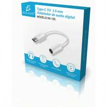 Adaptador de auriculares de Type - C a 3.5 mm - Blanco - Ver 1