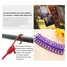 1 szt. Wielokolorowa podróżna suszarka na ubrania, przenośna suszarka do ubrań do hotelu, zewnętrzna, wiatroszczelna, wewnętrzna, balkonowa, do sypialni, do zawieszenia bez wiercenia