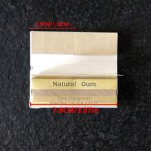 1/3 Pack, 1 1/4" Self-Adhesive Tip Rolling Papers, 78mm Length Brown Semi-Transparent Rolling Papers, 50 Sheets/Pack, Smoking Accessories