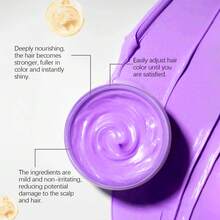 Temporary Hair Dye, Instant Hair Color Wax, Washable And Easy-To-Use Hair Color Paste, And Disposable Hair Color Mud, Male And Female Teen Party Role Play DIY, Add Unique Style To Every Appearance-Valentines Gifts,Birthday Gifts,Gifts For Women,Hair Products,Hair Stuff - Màu xanh lam - Xem 6