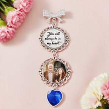 个性化新娘花束吊饰、婚礼照片吊饰、与我同行吊饰、记忆别针、新娘送礼会礼物、婚礼礼物、新娘礼物 - 彩色 - 查看 5