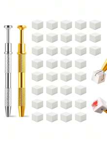 50/100件套渐变美甲海绵和蘸粉刷套装 - 无乳胶渐变调色海绵,适用于蘸粉/亚克力美甲,专业可重复使用美甲工具,渐变美甲海绵,渐变美甲海绵,美甲海绵工具,渐变美甲刷 - 彩色 - 查看 3