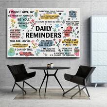 1 pieza de pinturas decorativas con marco para sala de estar [2D plano], arte de pared en lienzo de inspiración diaria, póster de cita inspiradora con marco de madera, afirmación positiva para decoración de habitación de adolescentes y aula, conjunto de pintura de arte listo para colgar para sala de estar, adecuado para sala de estar, dormitorio, oficina, se puede colgar directamente y está disponible en varios tamaños, infunde alegría en tu espacio único. - Multicolor - Ver 9