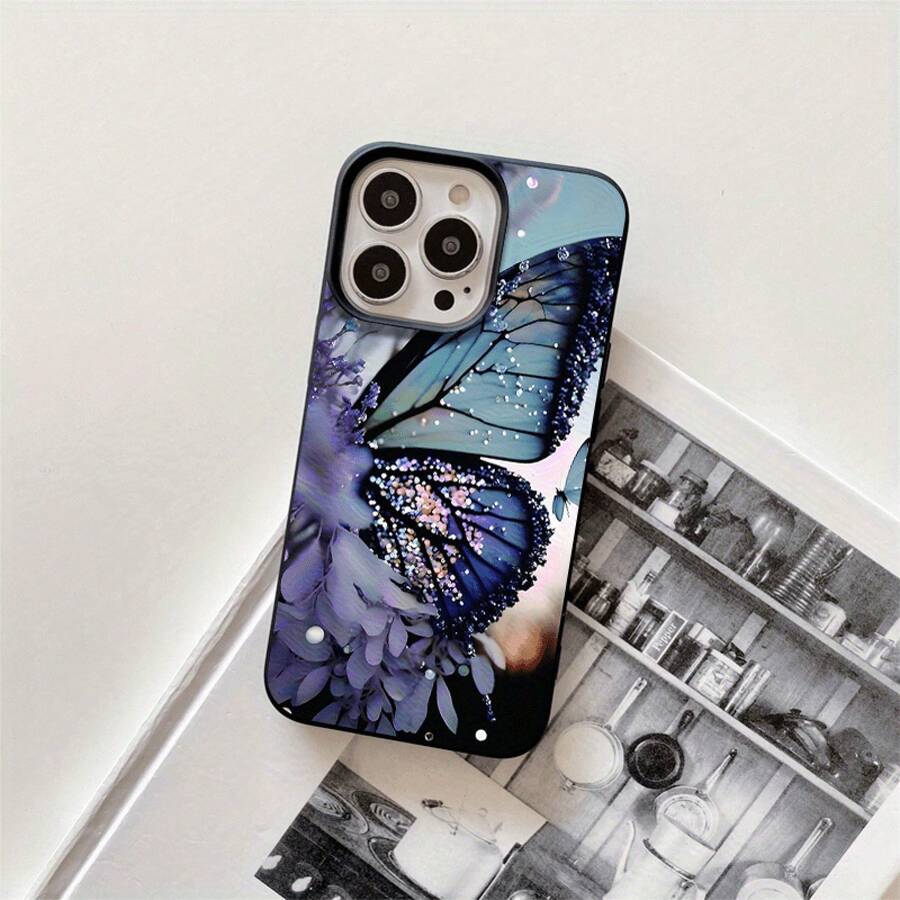 Fundas y carcasas protectoras con orificios grandes y diseño de media flor. Compatibles con las series 16 Pro, 16, 15 Pro, 14, 14 Plus, 14 Pro, 13, 13 Pro, 12 Pro y 11/11 Pro. Regalos para cumpleaños y celebraciones. - Negro - Ver 1