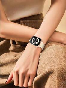 6条柔软硅胶防水运动表带，兼容 41mm、40mm、38mm、45mm、44mm、46mm、42mm、49mm，适用于 Ultra、SE、Series 10、9、8、7、6、5、4、3、2、1 - 思粉/橘色/亮粉紅色/水鴨/薄霧藍/檸檬黃 - 查看 7