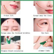 Gua Sha Facial Tool Guasha Stone Scraping Massage Natural Jade Stone Gua Sha Massager Tool For Face Eye Neck Anti-Aging Slimming & Firming,Gua Sha Facial Tools, Jade Guasha Tool For Face & Eye Gua Sha Stone For Puffiness Reducing & Jawline Sculpting Face Stone Gua Sha Tools For Skin Care Woman GuaSha Stone Tool,Beauty,Skin Care Products,Spa,Self Care,Skin Care Tools,Face Care,Esthetician Supplies,Massage,Face Massage Tool,Face Roller - Pink - View 8