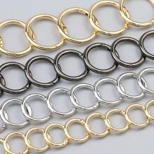 (10pcs) Diy Jewelry Making Supplies Colorful Enamel Round Keyring, Zinc Alloy Spring Lobster Claw Clasp, Open Jump Ring, Keychain For Earphone - 10Pcs - View 14