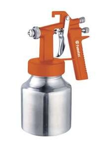 Pistola de Pintura de Baja Presión, Cuerpo de Aluminio y Boquilla de Acero, 750ml, Ideal para Pintura de Muebles, Reparación de Autos y Decoración de Interiores - Naranja - Ver 5