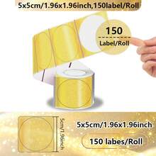 1 Roll Self-Adhesive Sticker Paper, Thermal Label Paper Compatible With M120/M220/M110/DETONGER P1 Label Printers