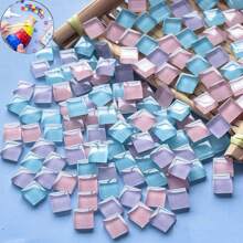 720/600/100pcs Mosaic Ceramic Tile Cubes, Crystal Glass Ceramic Tiles For Crafts And Decorations, Handmade Puzzles And Decorative DIY Gift Materials For Holidays