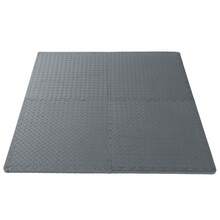 18-Piece EVA Foam 30*30*1cm Fitness Mat With Gray Tree Leaf Pattern - Gray 30*30*1cm - View 6