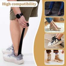 1pc Shoe Horn Long Handle,17" Long Shoe Horn, Plastic Shoes Horns,Black Shoehorn,Boot Shoes Helper For Men Women Kids Seniors - Multicolor - View 3