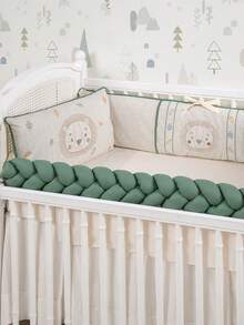 American Boy Crib Kit  Green Leon 08 Pieces Brubrelel 100% Cotton Embroidered - màu xanh lá - Xem 1