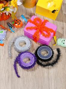 1 rouleau de 300 cm/118,11 pouces de rubans décoratifs colorés en nœud papillon DIY. Bandes à carreaux noirs et blancs convenant pour les décorations de Thanksgiving, Noël, boîtes-cadeaux, couronnes, décorations de porte, décoration d'intérieur et décoration de Noël pour la maison pendant l'hiver.