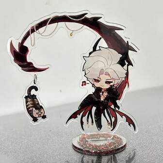 1pc Love And Deep Space Acrylic Standee Desktop Decor, Cute Gift For Girlfriends, Friends, High Quality, Suitable For Christmas, Thanksgiving, Halloween