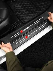 21 Stücke Autoaccessoires - Schwellenschutzaufkleber, Rückspiegel-Sonnenschutz, Türgriff-Schutzfolie, Aufprallschutzstreifen & kratzfeste Ecken - passend für alle Fahrzeuge, Fahrzeugsicherheitsverbesserung, strukturierte Griffoberfläche