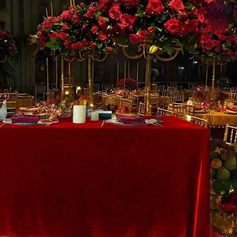 1pc, Velvet Tablecloth, Luxurious Elegant Rectangle Table Cover In Beautiful Color For Weddings, Parties, Events, Seams For Long-Lasting Use