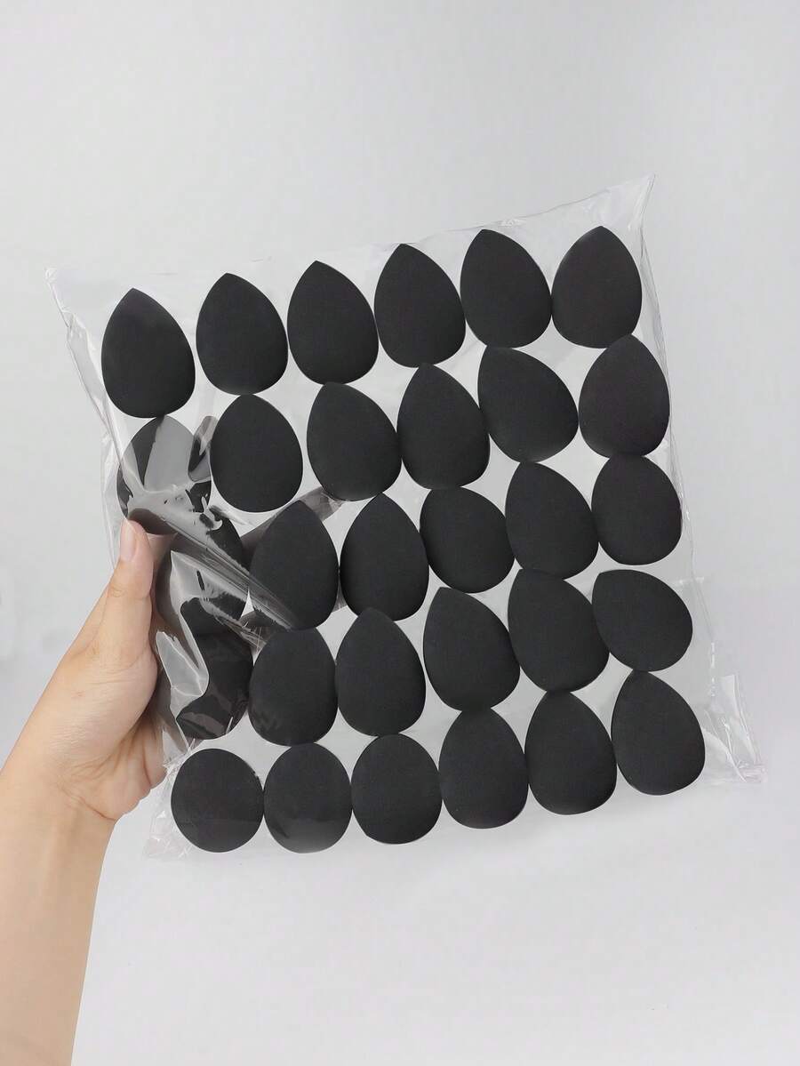 100/50/20个装黑色拇指粉扑迷你气垫指套粉扑粉底液遮瑕膏专用化妆海绵工具,美妆粉底化妆海绵美妆蛋,适用于膏状和粉状遮瑕膏,化妆,便宜,房间装饰,梳妆台,旅行,卧室,化妆配件,粉扑,美妆蛋,粉扑,化妆海绵,赠品,旅行,便宜好物,旅行必备 - 黑色 - 查看 1