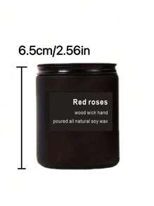 Matte Black Large Candle, Lavender/Sandalwood/Cedar/Jasmine/Red Rose Scented Soy Wax Candle, Unscented Frosted Glass Jar, Ideal Gift For Men & Women, Suitable For Dining Room, Bedroom, Bathroom, Study, Christmas, Thanksgiving, Christmas Eve, Mother's Day, Birthday
