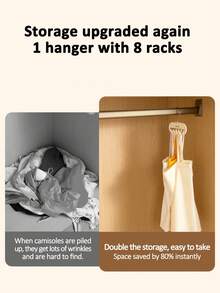 1pc/ Flocked Sling Underwear & Belt Organizer For Compact Closet Storage, No-Trace Tie/Belt Rack, Multi-Functional Balcony Drying Rack And Wardrobe Helper, Space-Saving Garment Organizer For Limited Space Living, Easy-Access Hanging Solution For Bras, Undergarments, Belts, And Accessories, Lightweight Design, Anti-Slip Hangers, Fresh Everyday Organization