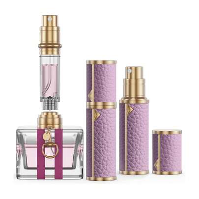 1 件奢华优雅便携式迷你可填充雾化器，底部填充设计，香水喷雾瓶，旅行香水瓶可填充，您的旅行和商务必需品