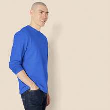Men's Long Sleeve T-Shirt -  Style - Army Green - View 2