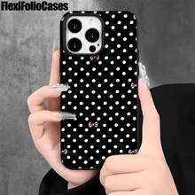 Fundas y carcasas protectoras blancas con diseño estampado, compatibles con phone 16 Pro Max, 16, 15 Pro, 14, 14 Plus/14 Pro Max, 13, 13 Pro, 12 Pro y 11/11 Pro. Regalos para cumpleaños y fiestas - Negro - Ver 8