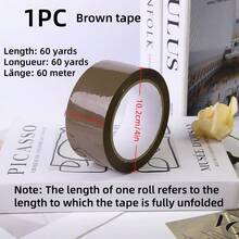 3PCS/1PC 4.8cm/1.89 Inches Wide Packaging Tape, Yellowish-White Transparent Packaging Tape, Brown Packaging Tape, Suitable For Light And Heavy Packaging. The Width Of The Tape Roll Is 4.8cm/1.89 Inches, And The Length Is 60 Meters /60 Yards And 100 Meters/Yards. There Are Multiple Specifications To Choose From.