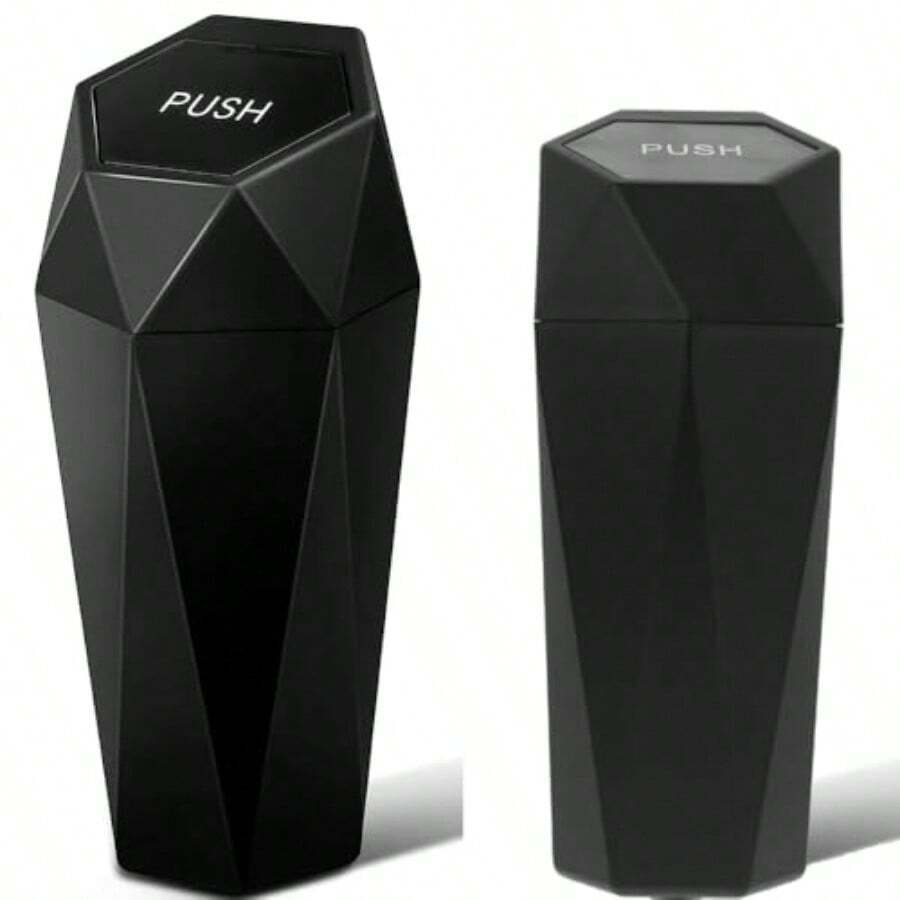 Mini Bote de Basura para Auto Portatil 2PCS Papelera para Coche Basurero para Coche de 550ML Cubo de Basura para Mesa Prueba de Fugas con Tapa para Oficina Hogar Cocina Negro Ideal para Uso en Vehiculos Escritorio y Espacios Pequeños Diseño Compacto y Resistente con Cierre Hermetico para Mantener el Ambiente Limpio y Ordenado - como en la foto - Ver 1