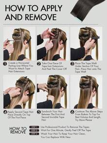 10pcs Seamless Invisible Clip-In Hair Extensions - Natural Straight Human Hair, Light Blonde Woven Extensions, Suitable For Caucasian Women And Men (12 Inch, 14 Inch, 16 Inch, 18 Inch, 20 Inch, 22 Inch), Seamless Blend, No Damage - Multicolor - View 10