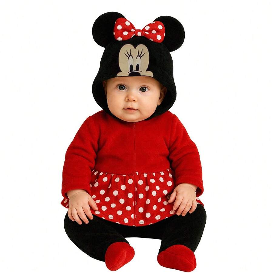 Disney Mameluco para bebe con gorro bordado - Rojo - Ver 1