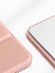 1 szt. Nowe, przenośne, składane, miniaturowe lusterko do makijażu ze skóry PU, kompaktowy kwadratowy kształt, podstawka na stół, idealne do codziennego użytku, niezbędne w akademiku, elegancki prezent, dedykowane damskie lusterko do makijażu, łatwe do przenoszenia, minimalistyczny styl, praktyczne i stylowe., makijaż, tanie, wystrój pokoju, toaletka, podróże, sypialnia, akcesoria do makijażu, lustro, lusterko kosmetyczne, mini lusterko, kompaktowe lusterko, małe lusterko, lusterko ręczne