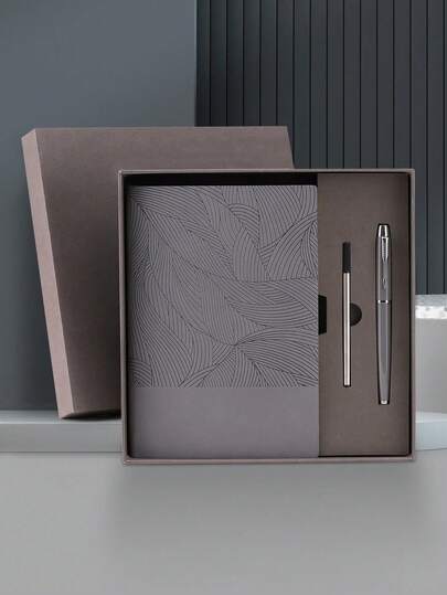 1set, Premium Fine Notebook Set (1 Black Neutral Pen + 1 Neutral Pen Refill + 1 Notepad)Ideal For Note-Taking, Meeting Records, Exquisite Gifts For Friends, Notebook Office Supplies Agenda Journal Book, School Supplies, Back To School , Valentine's Day, Halloween, Christmas, Thanksgiving, Birthday, Back To School Season Gifts, High-End Book