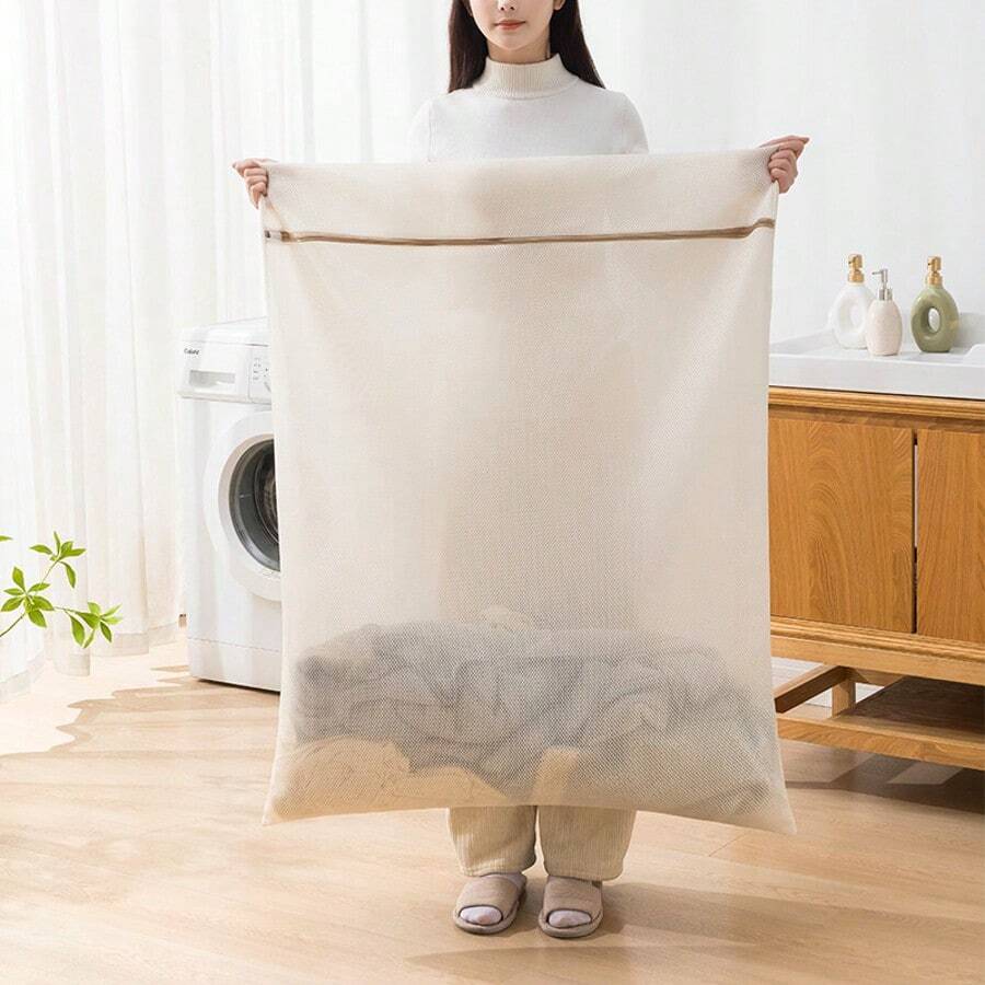 Large Size Laundry Bag, Household Bedding Washing Bag, Machine Washable, Anti-Deformation, Anti-Entanglement, Convenient And Durable, Reusable