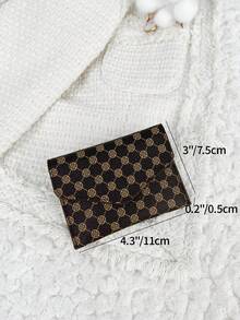 SOUTHLAND&KANGAROO Small Wallet Coin Pocket Small Purse Bifold Slim Women Wallet MiniThin,Hasp Purse,Pocket Wallet,Mini Purse,Lightweight,Multi Layer Portable,ID Card,Money Credit Card Minimalist,Fashion,Modern,Business,For Birthday Gift,For Gift,For Girls,For Lady,For Female,Bag School Supplies For School Dorm Room & Back To School - Coffee - View 2